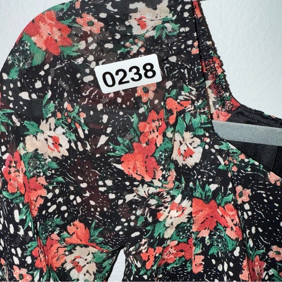 Three Hearts Black and Red Embroidered Dress - Picture 4 of 4